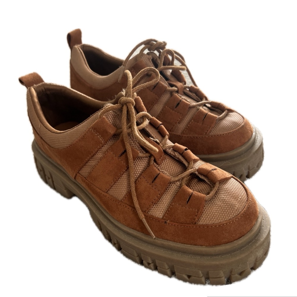 ASOS Design Manx Chunky Tan women’s shoes. Size: women’s 7